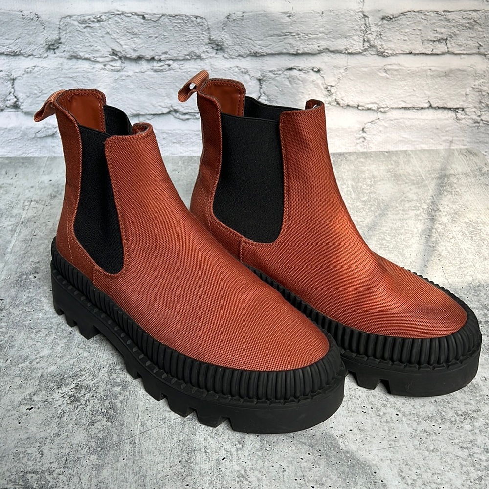 Silent D Pia Anthropologie Chunky Chelsea Boots Size 37